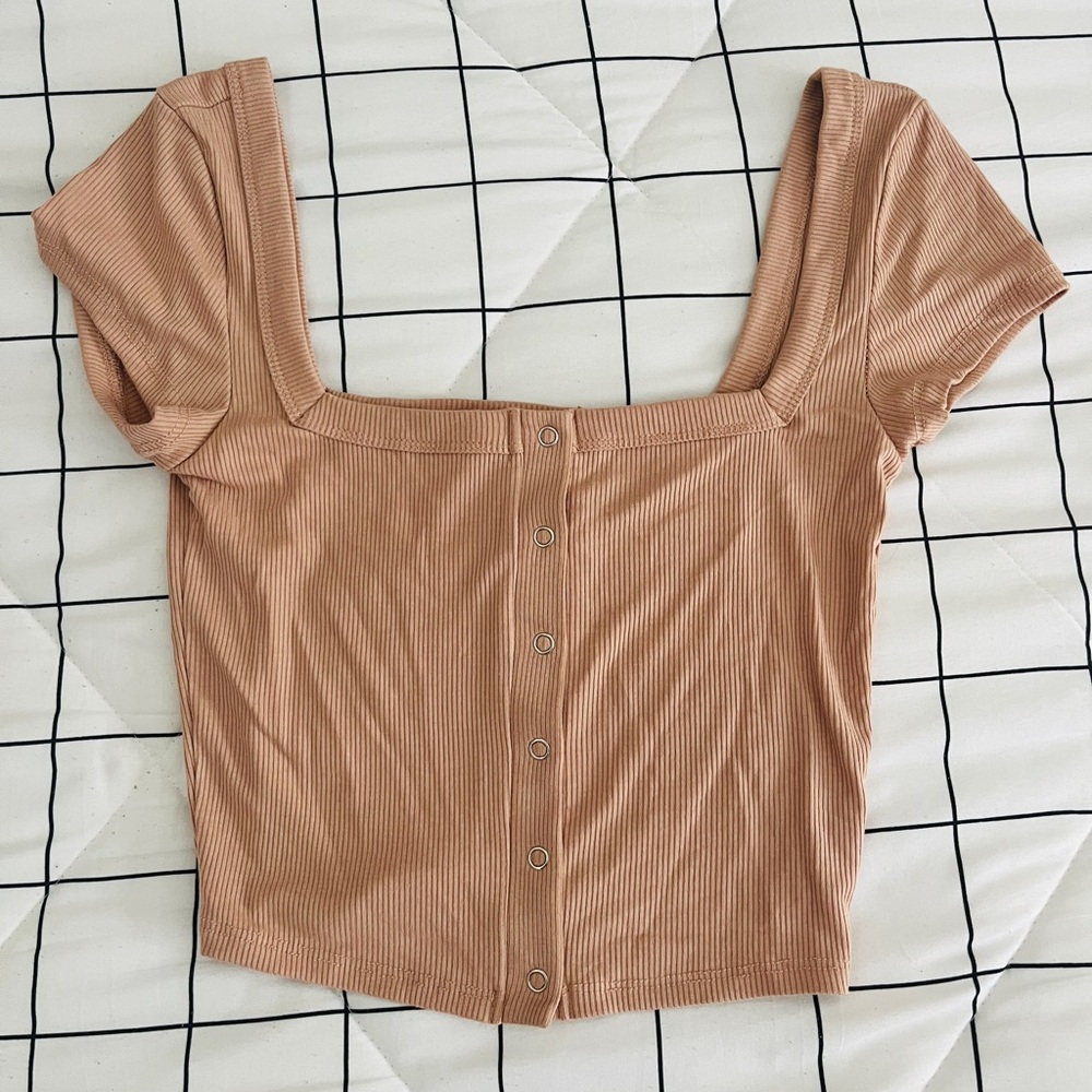 Bozzolo button crop top - size S
